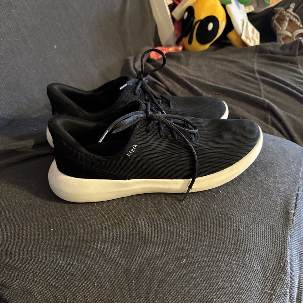 Kizik The Madrid Black Hands Free Eco Knit Sneakers Shoes Men's 11